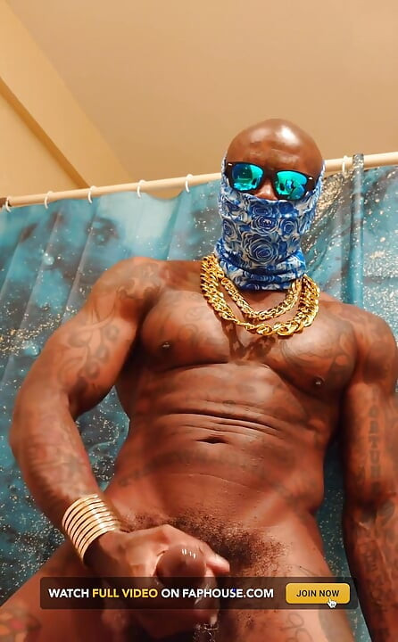 BBC Worship Hallelujah Johnson ( Stroking my Big Dick and Cum) Tall Dark Chocolate Muscles Tattoos Hairy BBC Hallelujah