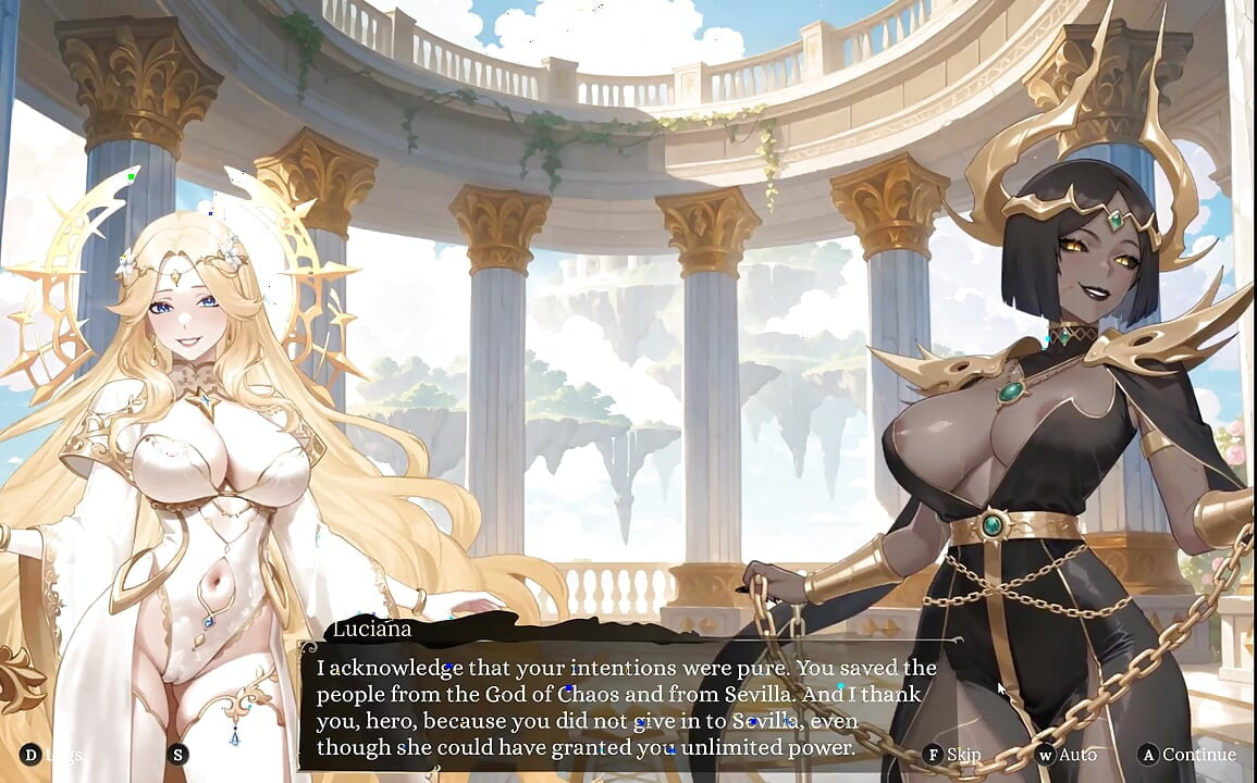 Aura 2 Lust of the Gods Hentai Game Ep.2 marido FACIAL minha ESPOSA enquanto eu faço ela esguichar com um DILDO!