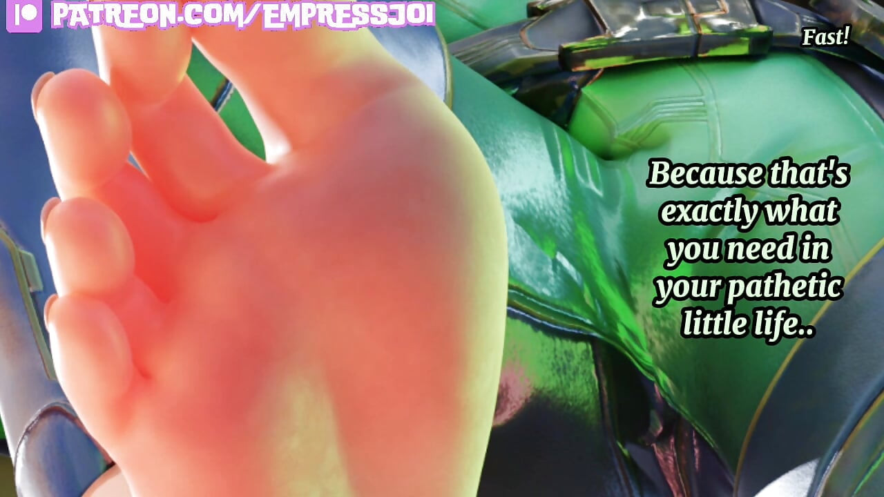 Femdom Hentai JOI: At The Feet of the Huntress Mistress