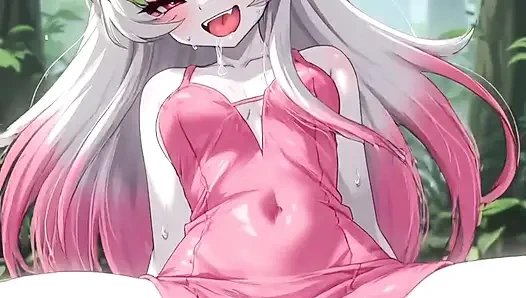 Юная тинка-эльф за карманами у чудовищной девушки (+18) мастурбирует в лесу