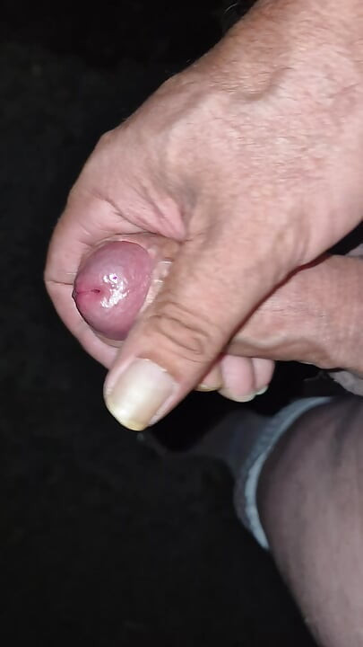 Cumshot in the parking lot