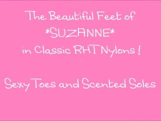 Suzanne's beautiful feet in RHT stockings!