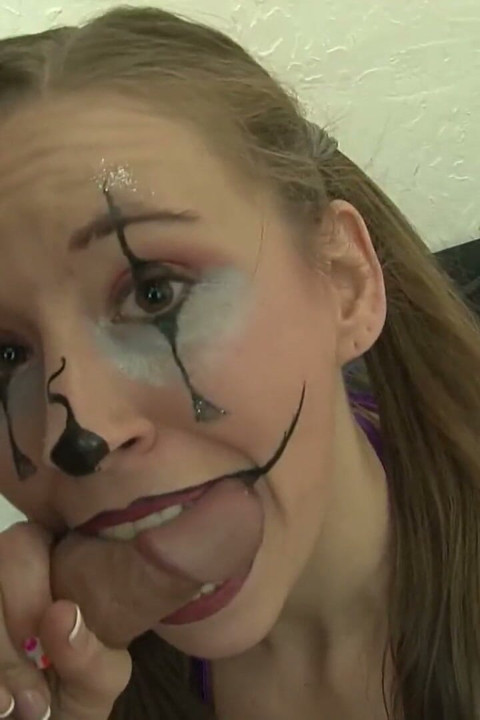 Lady in a Cute Fairy Cosplay and Dork Clown Make for a Peculiar Sexual Match