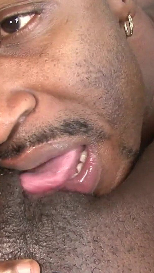 Beautiful young ebony sucks and fucks a black hunk | Clip 3