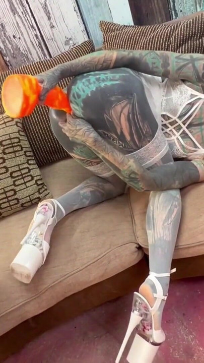 Behind the Scenes Lingerie Tease Big Dildo Anal Play Solo BTS | Clip 1