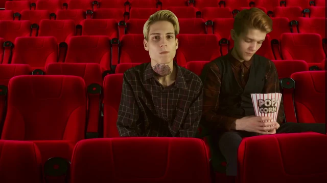 Cinema hall. Group Sex. 3some 2 tops 1 bottom