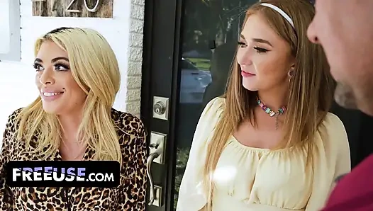Vivianne DeSilva и Callie Black должны держать каждый стон, пока папа дома
