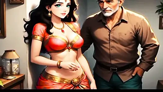 hot bhabi ko devar or osky sasur ny choda hot story