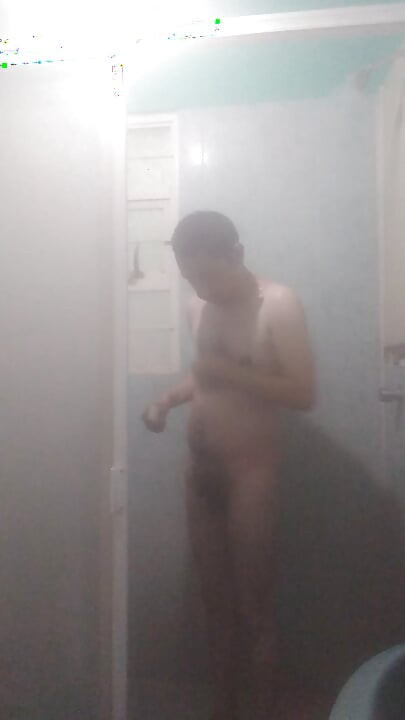 Man bathing