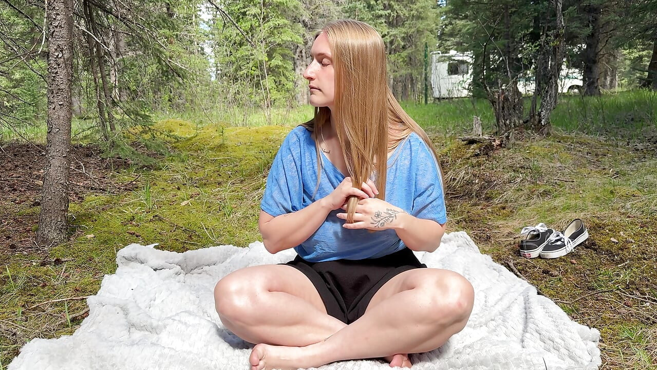Public Masturbation Fingering My Pussy In The Woods