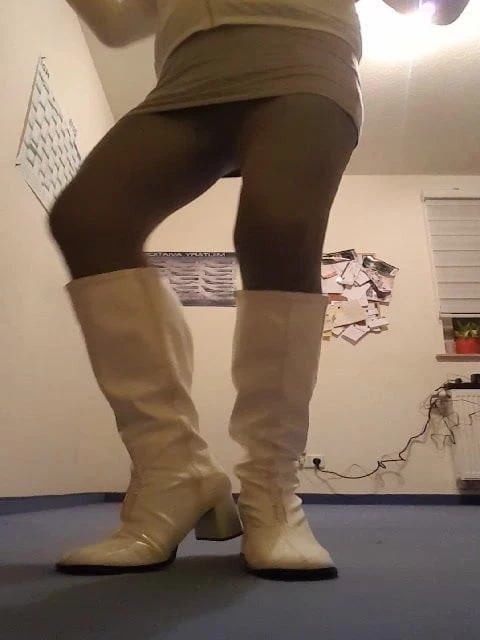 Dancing in Mini-Skirt and Tights