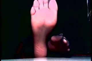 Sexy feet tease with sheer toes and wrinkled soles