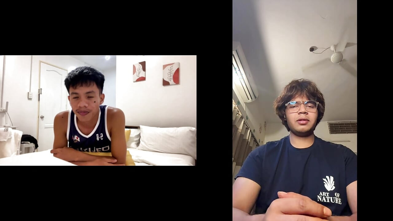 Asian Twink Drills Indian Twink Live on Cam