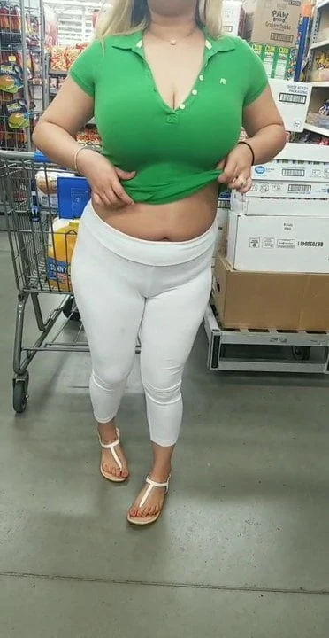 Wife Flashing Tits in Walmat