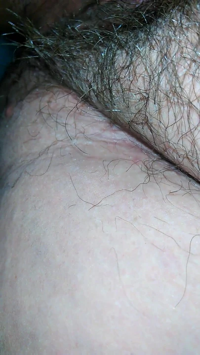Epic moment from "Extremely hairy pussy  filmed jerking off"