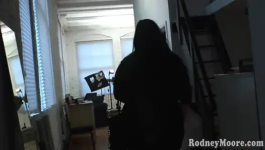 BBW big ass gets spanked and facial