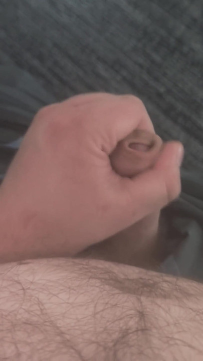 Fat Hairy Bear Jerks off in the Office and Cums on the Floor