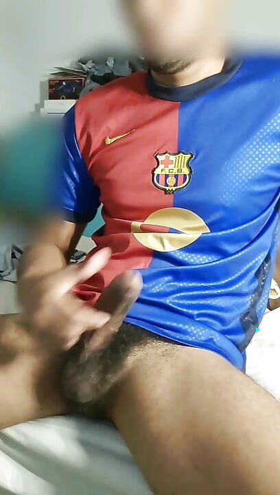 Masturbating a Big Cock