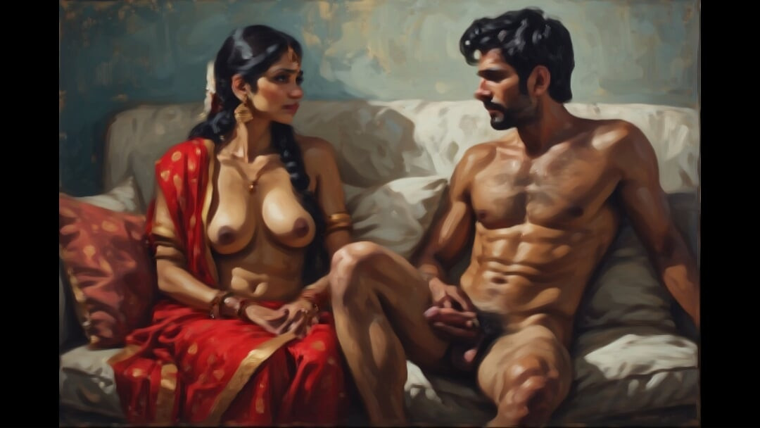 Indian girl nisha in hotel room with her boyfriend and her stepbrother threesome sex