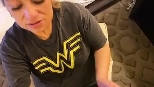 Echte amateur-ehefrau und fremder