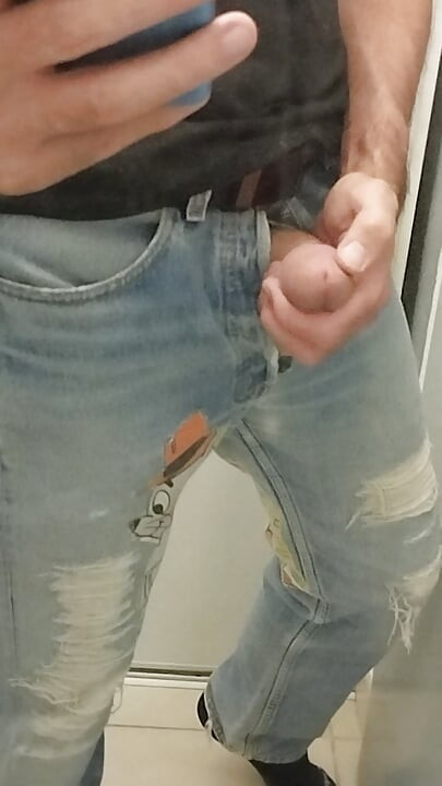 Denim jeans masturbation