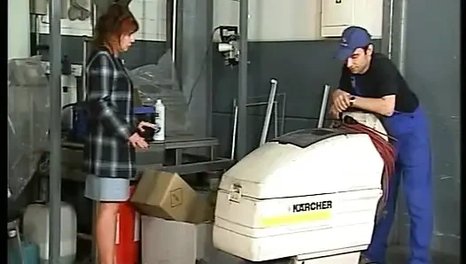 Redhead German cougar anally drilled before creampie