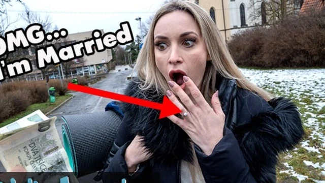Public Agent Married blonde babe has sex with a stranger with a huge fat cock
