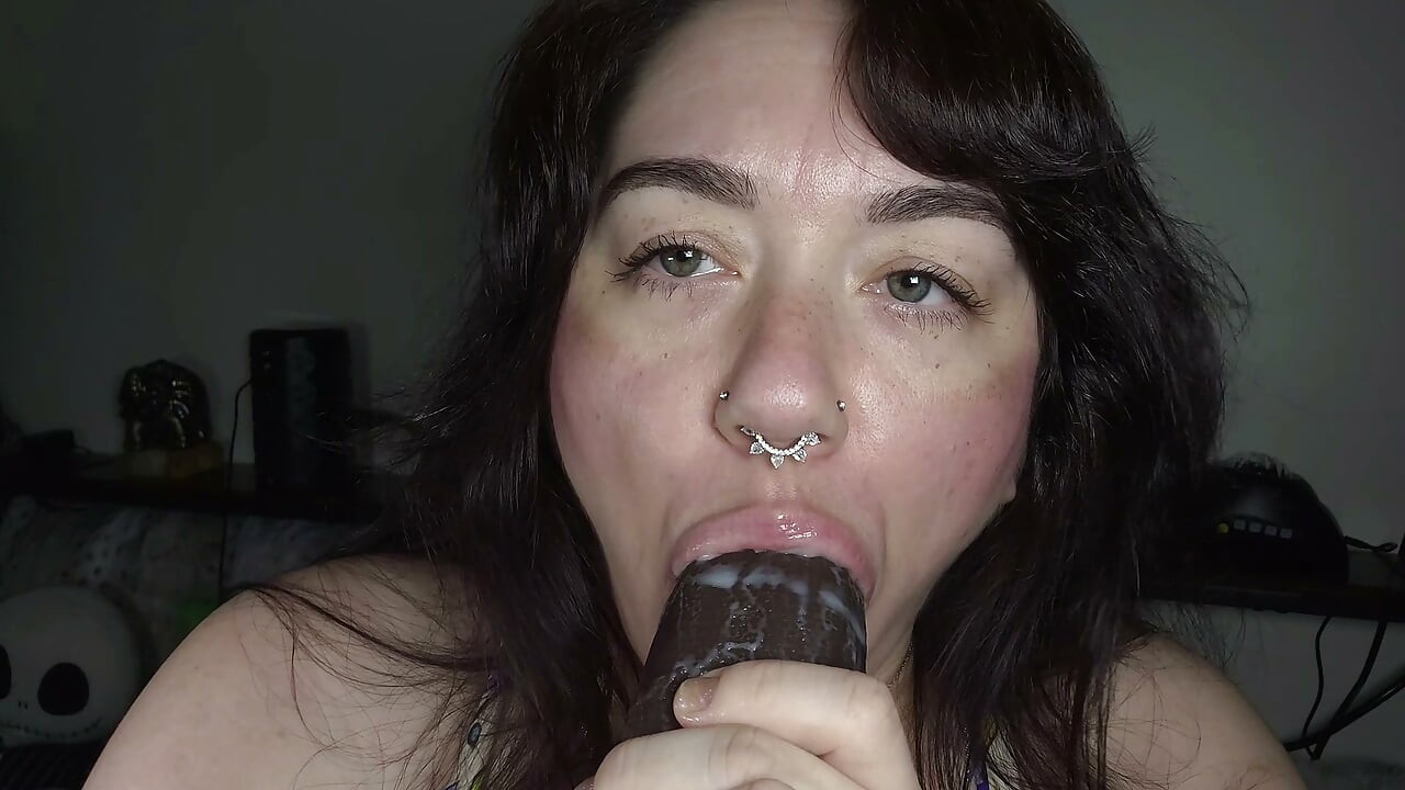 Clit Vibrator, ASMR Moaning & Creamy BBC Dildo Orgasm