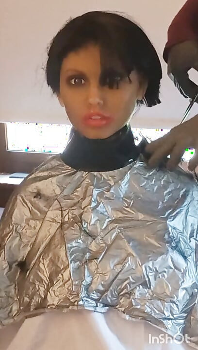 Julia the ebony sexdoll fresh shave