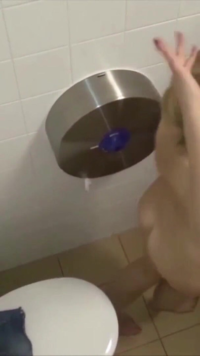 Epic moment from "Caught and german college teens fuck on toilet at school"