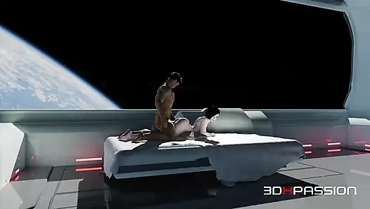 Sıfır g g ve anal orbital istasyonu japon echo geri boşalmadan önce uzayda sert sikiliyor