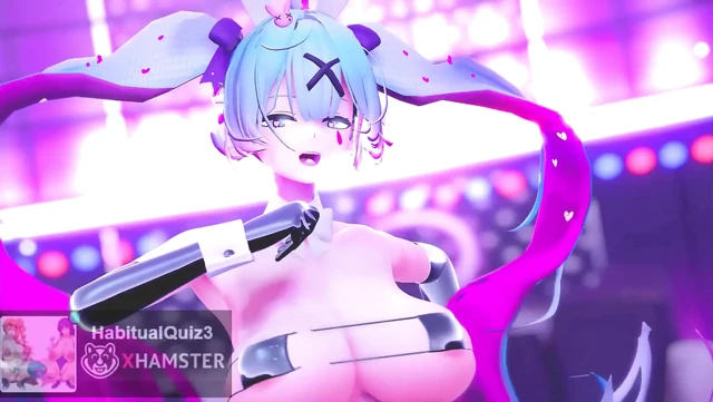 mmd r18 Rabbit Miku Baam Sex dance Micro bikini want to fuck anal cum swallow ahegao ntr 3d hentai