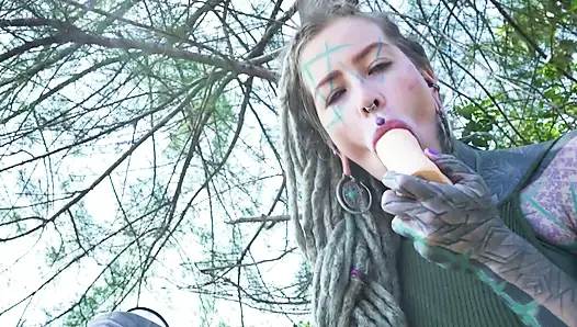 Public Solo Anal - Massive Gape, Prolapse, Squirt on Motor Scooter