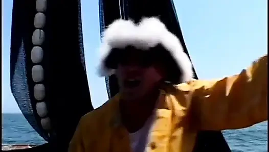 The Huge Bitch Gets Fucked and Creamed by a Man in a Dolphin Costume