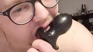 Licking a Toy after it was in my ass
