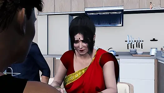 I Fucked My Horny, Desi Stepmom in the Kitchen.