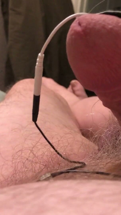The more it twitches, the more it hurts so good. Estim hands free orgasm. | Clip 1