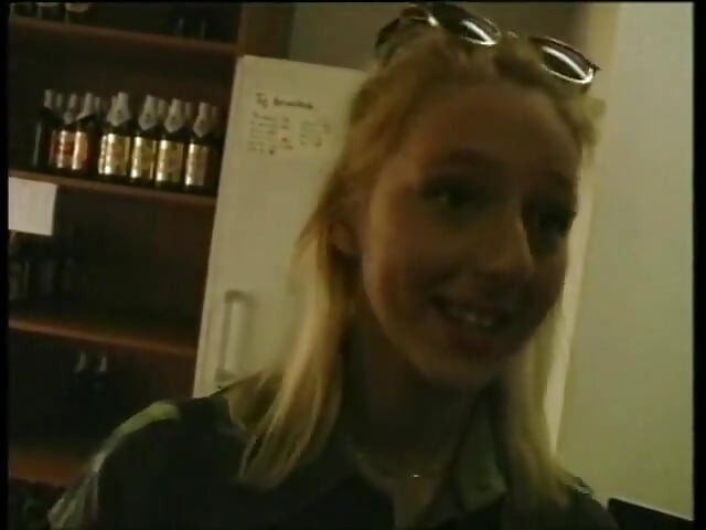 Beautiful blonde blowing cock and getting banged