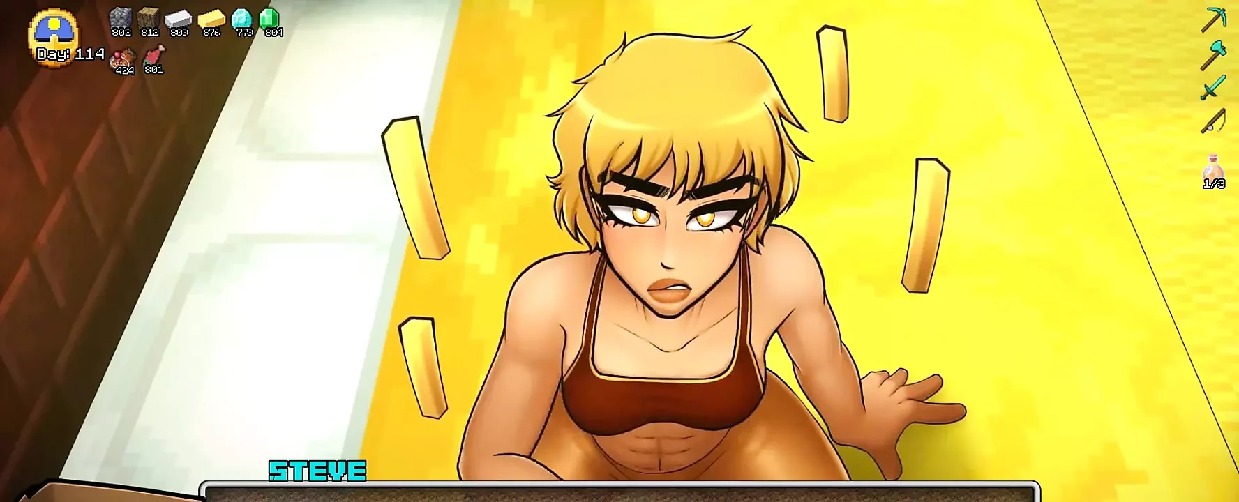 Minecraft horny craft - bagian 62 blaze handjob oleh loveskysanhentai