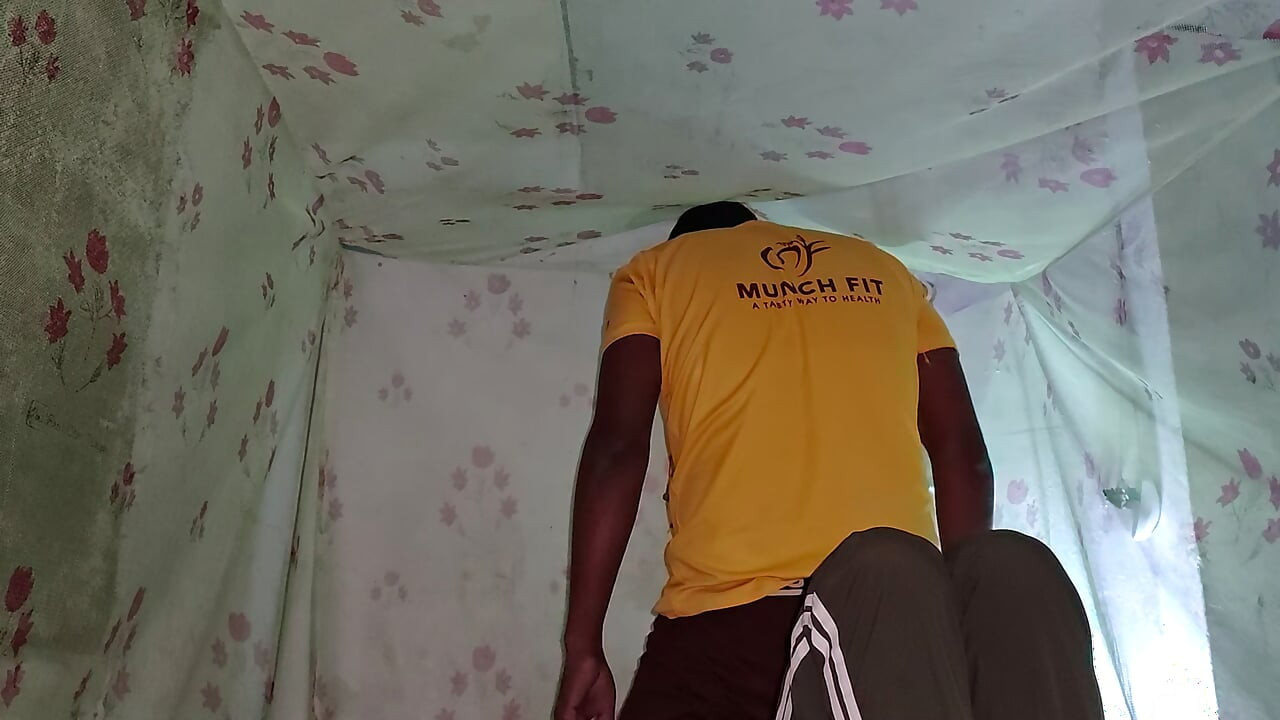 After a long time hard sex with loud moaning with Virgin college girl
