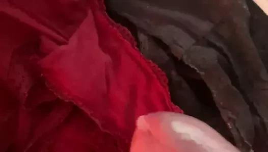 Cum içinde ona temiz külot çekmece