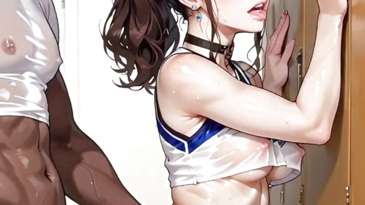 BBC Coach Fucked the Ass of the Young Trans Cheerleader in the Locker Room. Animation Hentai Trans.
