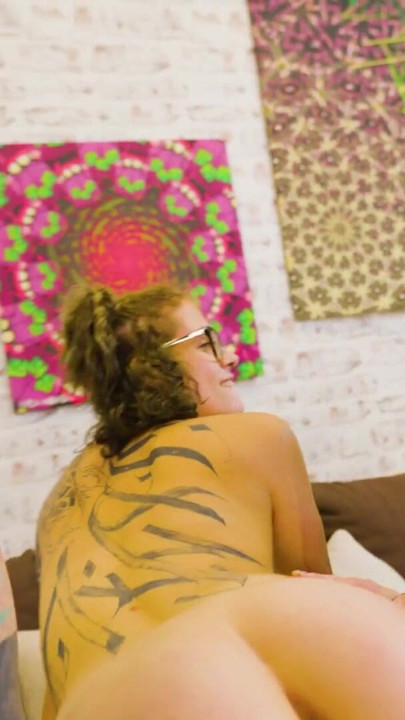 Tattooed Girls Pussy Orgy with Big Cumshots and First Timer | Clip 1