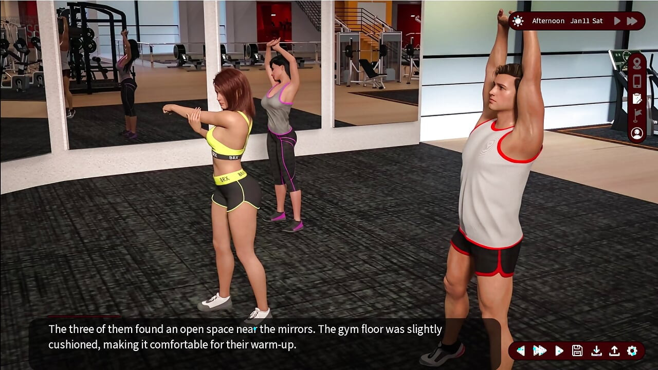 Whispers of Desire 7 Sarah and Alex Went to the Gym with Jessica