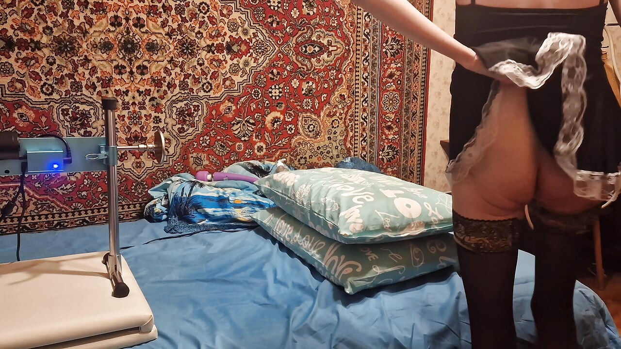 Sasha Earth Crossdresser homemade amateur anal Fucking Machine