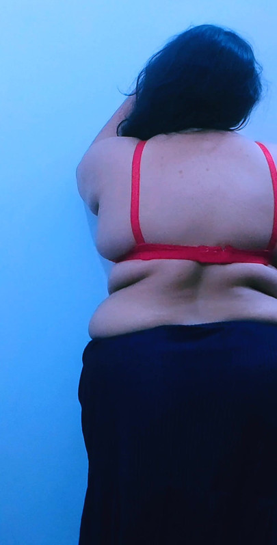 My friends Hot wife in Skart and bra.