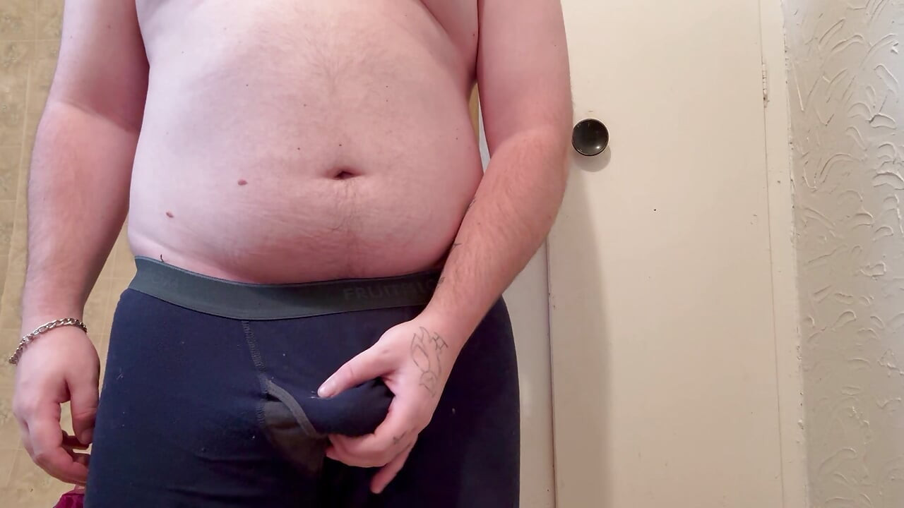 Jerking and slapping my hard cock