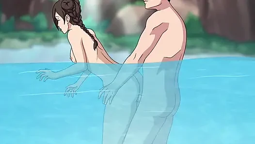 Intensiv im pool-sex