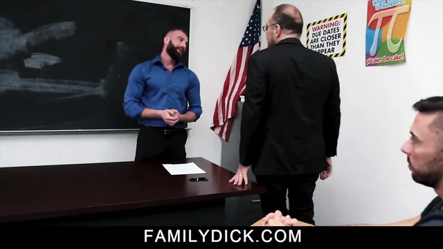 Naughty college boy Shane Jackson gets lesson from teacher and stepdad