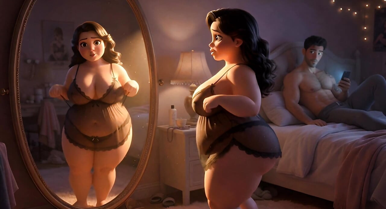 "From Chubby & Ignored to Curvy Cock Tease - Her Slutty Transformation" ep1